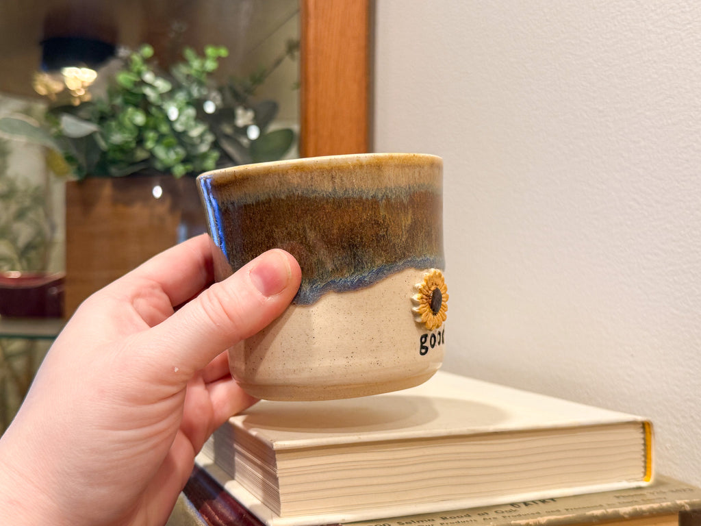 These are the Good Old Days Thumb Cup - Handmade Ceramics