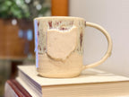 Red and White Ohio Mug - Handmade Ceramics