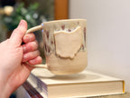 Red and White Ohio Mug - Handmade Ceramics