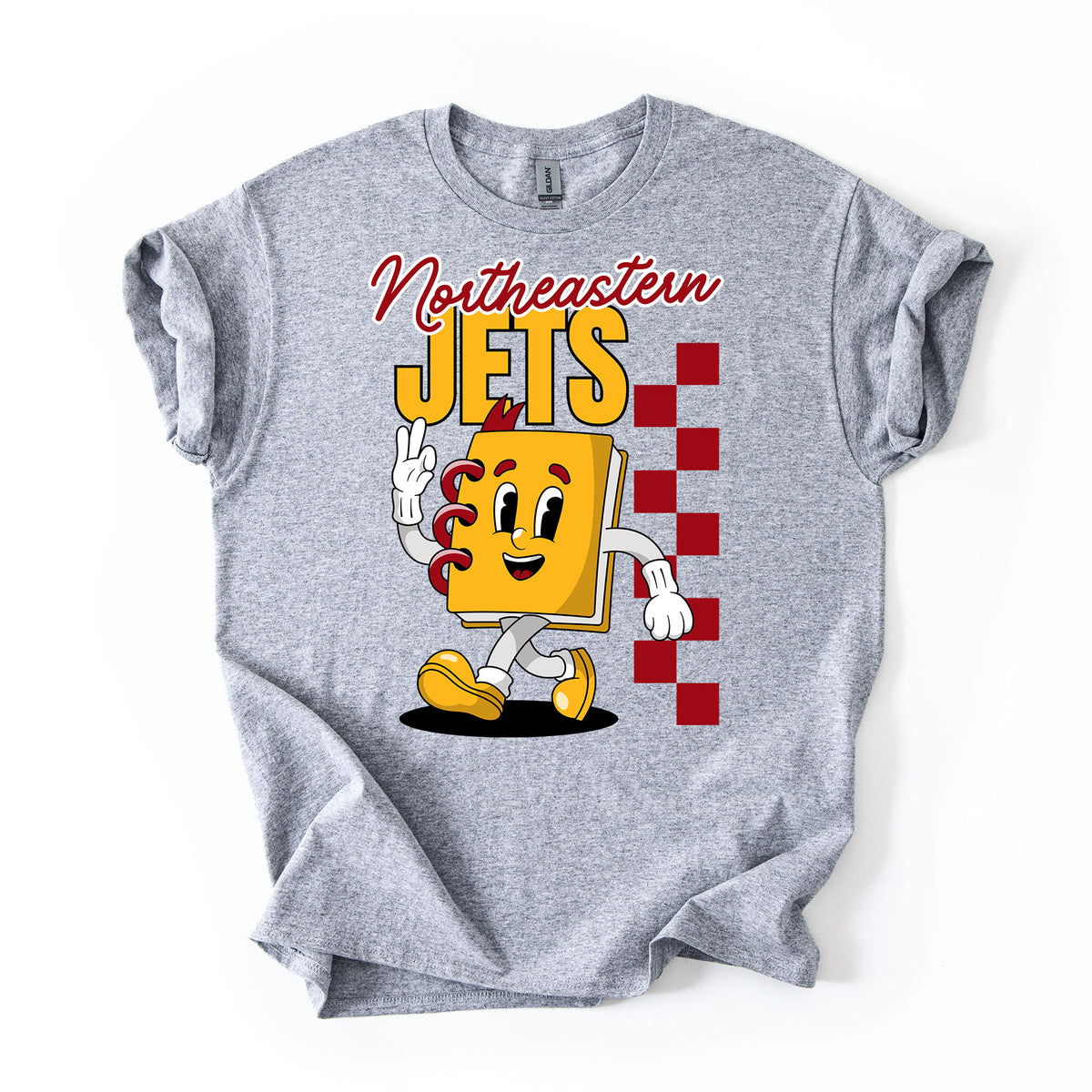Northeastern Back-to-School Notebook Character Tee